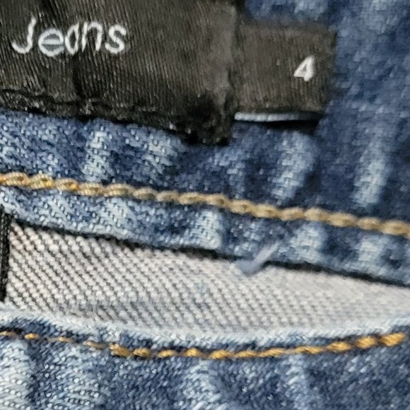 Vintage Calvin Klein Lean Bootcut Blue Jeans Size 4 EUC - Picture 2 of 16